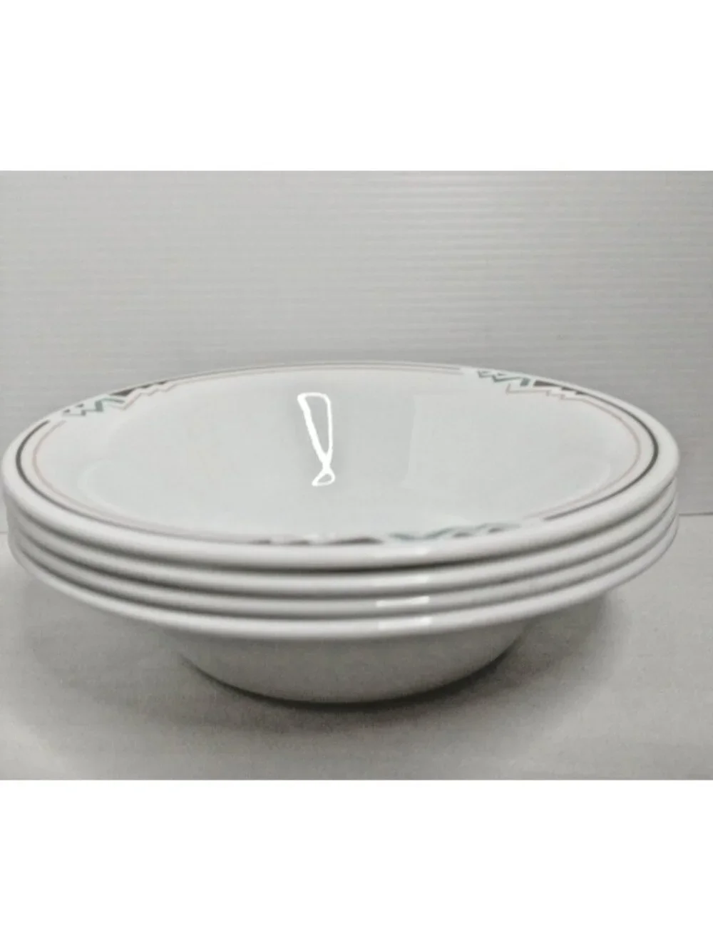 Comcor by Corning Corelle Brown Band Set of 4  Bowl 6